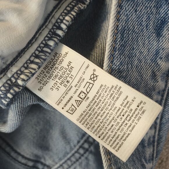 Gap Womens Low Stride‎ Denim Shorts 31/12R Blue Distressed Cutoff Casual Summer - Picture 4 of 9